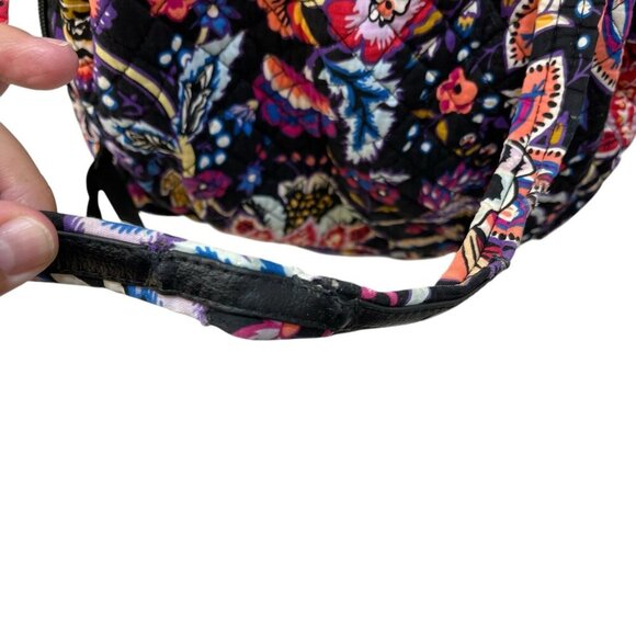 Vera Bradley Glenna Shoulder Bag Floral Medium Leather Details Multiple Pockets - Picture 4 of 12
